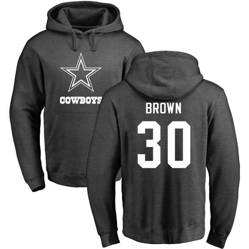 NFL Nike Dallas Cowboys #30 Anthony Brown Ash One Color Pullover Hoodie
