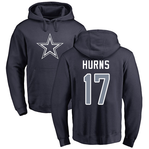 NFL Nike Dallas Cowboys #59 Anthony Hitchens Navy Blue Name & Number Logo Pullover Hoodie