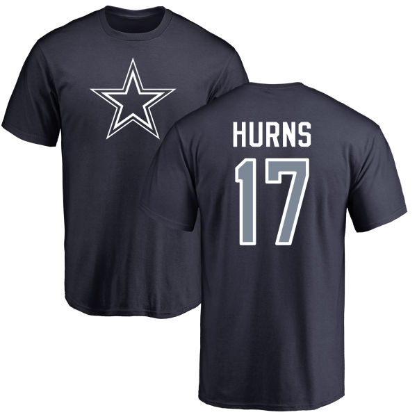 NFL Nike Dallas Cowboys #59 Anthony Hitchens Navy Blue Name & Number Logo T-Shirt