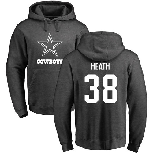 NFL Nike Dallas Cowboys #38 Jeff Heath Ash One Color Pullover Hoodie