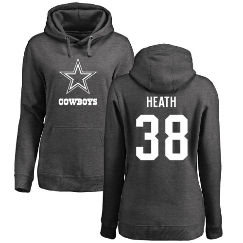 NFL Women's Nike Dallas Cowboys #38 Jeff Heath Ash One Color Pullover Hoodie