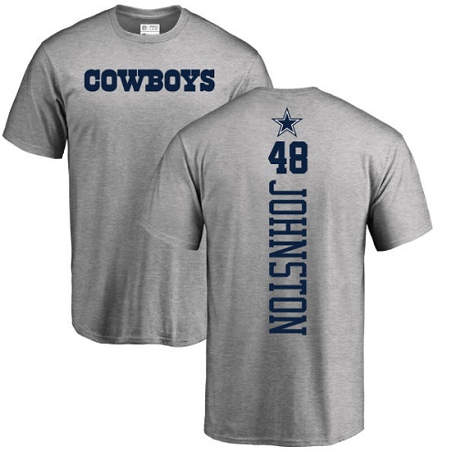 NFL Nike Dallas Cowboys #48 Daryl Johnston Ash Backer T-Shirt