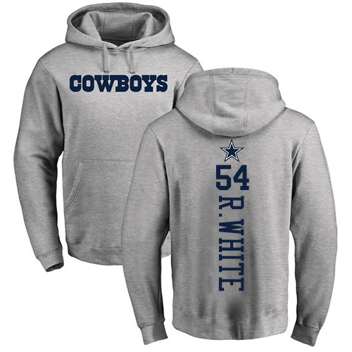 NFL Nike Dallas Cowboys #54 Randy White Ash Backer Pullover Hoodie