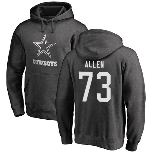 NFL Nike Dallas Cowboys #73 Larry Allen Ash One Color Pullover Hoodie