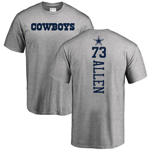NFL Nike Dallas Cowboys #73 Larry Allen Ash Backer T-Shirt