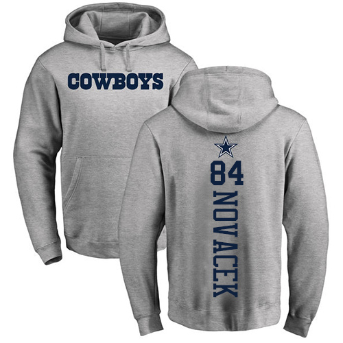 NFL Nike Dallas Cowboys #84 Jay Novacek Ash Backer Pullover Hoodie