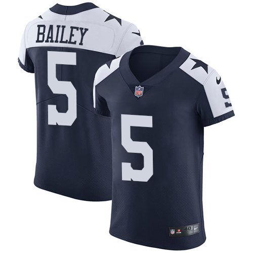 Men's Nike Dallas Cowboys #5 Dan Bailey Navy Blue Alternate Vapor Untouchable Elite Player NFL Jersey