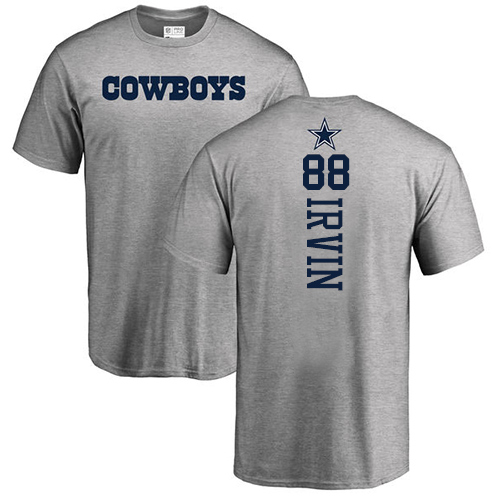 NFL Nike Dallas Cowboys #88 Michael Irvin Ash Backer T-Shirt