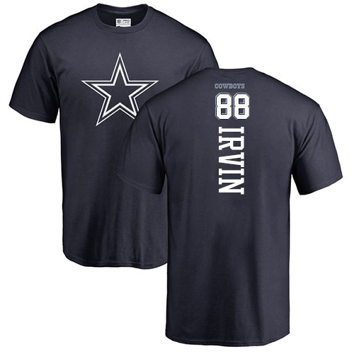 NFL Nike Dallas Cowboys #88 Michael Irvin Navy Blue Backer T-Shirt