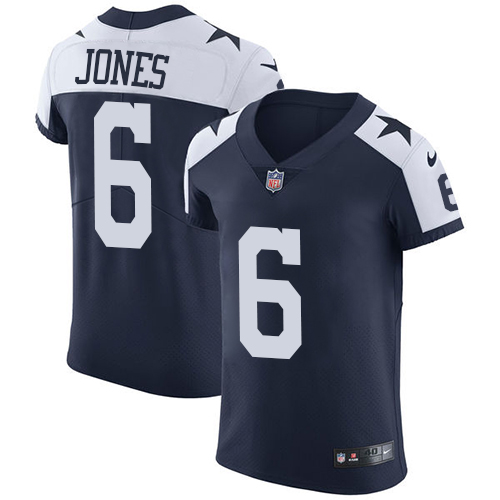 Men's Nike Dallas Cowboys #6 Chris Jones Navy Blue Alternate Vapor Untouchable Elite Player NFL Jersey