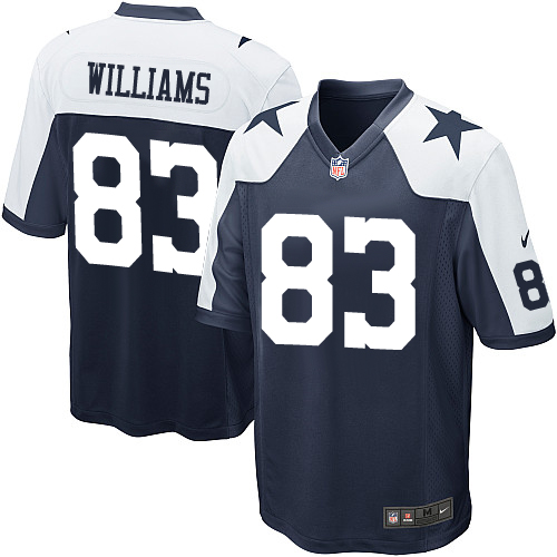 Men's Nike Dallas Cowboys #83 Terrance Williams Game Navy Blue Throwback Alternate NFL Jersey