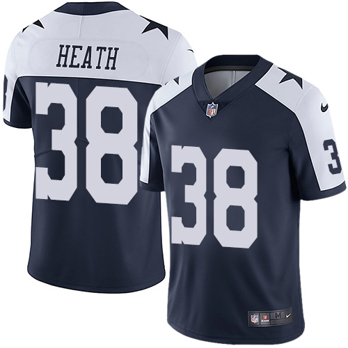 Men's Nike Dallas Cowboys #38 Jeff Heath Navy Blue Throwback Alternate Vapor Untouchable Limited Player NFL Jersey