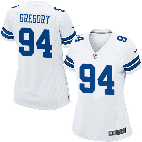 Women's Nike Dallas Cowboys #94 Randy Gregory Game White NFL Jersey