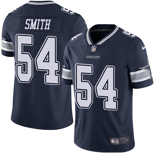 Men's Nike Dallas Cowboys #54 Jaylon Smith Navy Blue Team Color Vapor Untouchable Limited Player NFL Jersey