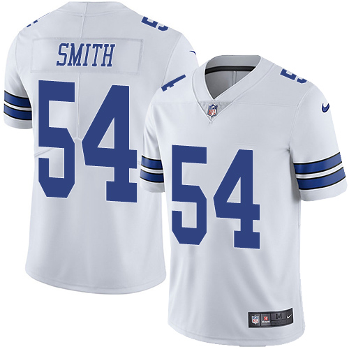 Men's Nike Dallas Cowboys #54 Jaylon Smith White Vapor Untouchable Limited Player NFL Jersey