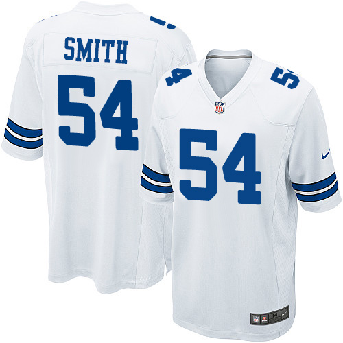 Men's Nike Dallas Cowboys #54 Jaylon Smith Game White NFL Jersey