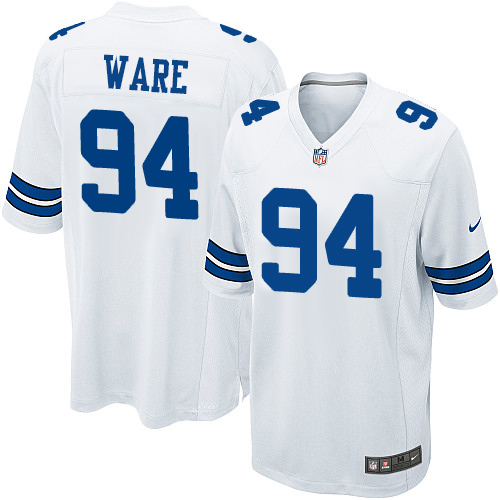 Men's Nike Dallas Cowboys #94 DeMarcus Ware Game White NFL Jersey