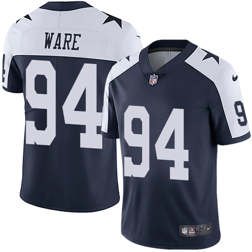 Youth Nike Dallas Cowboys #94 DeMarcus Ware Navy Blue Throwback Alternate Vapor Untouchable Limited Player NFL Jersey