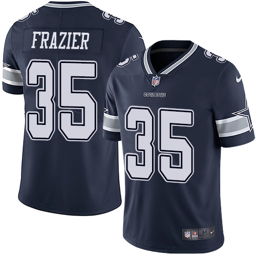 Men's Nike Dallas Cowboys #35 Kavon Frazier Navy Blue Team Color Vapor Untouchable Limited Player NFL Jersey