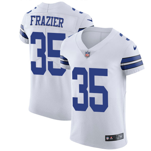 Men's Nike Dallas Cowboys #35 Kavon Frazier White Vapor Untouchable Elite Player NFL Jersey