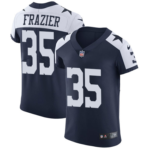 Men's Nike Dallas Cowboys #35 Kavon Frazier Navy Blue Alternate Vapor Untouchable Elite Player NFL Jersey