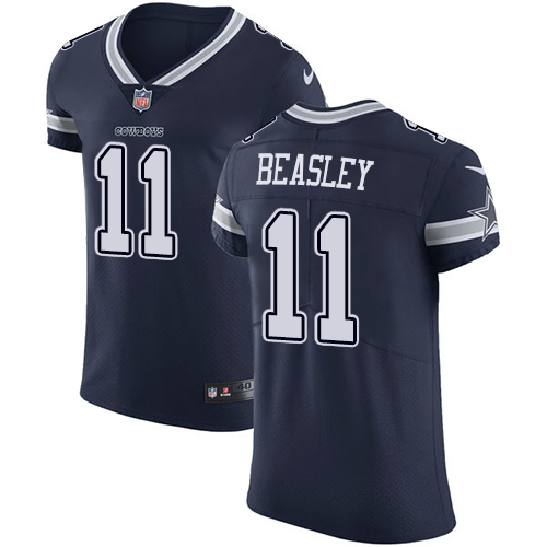 Men's Nike Dallas Cowboys #11 Cole Beasley Navy Blue Team Color Vapor Untouchable Elite Player NFL Jersey