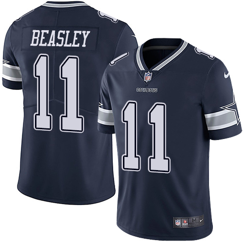 Men's Nike Dallas Cowboys #11 Cole Beasley Navy Blue Team Color Vapor Untouchable Limited Player NFL Jersey