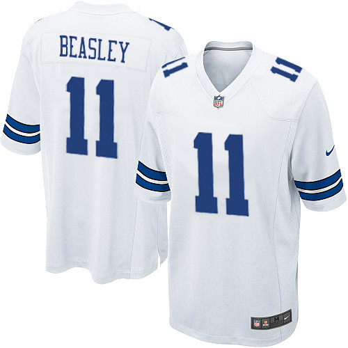 Men's Nike Dallas Cowboys #11 Cole Beasley Game White NFL Jersey
