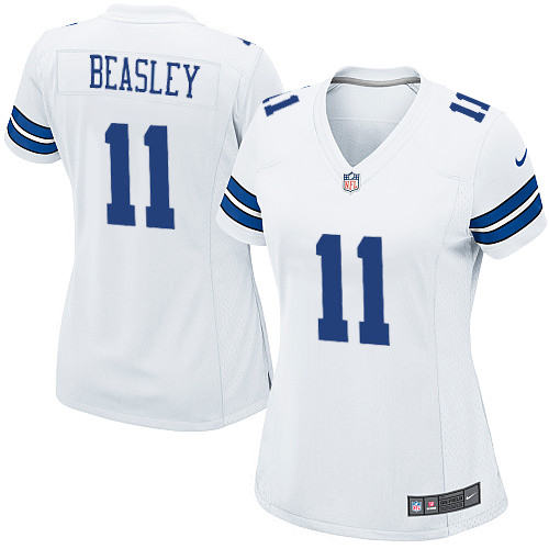 Women's Nike Dallas Cowboys #11 Cole Beasley Game White NFL Jersey