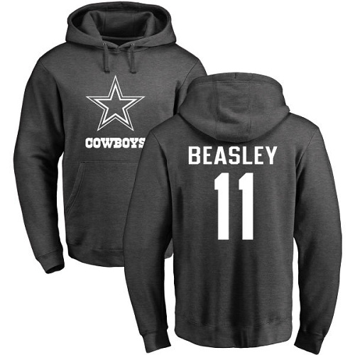 NFL Nike Dallas Cowboys #11 Cole Beasley Ash One Color Pullover Hoodie