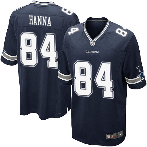 Men's Nike Dallas Cowboys #84 James Hanna Game Navy Blue Team Color NFL Jersey