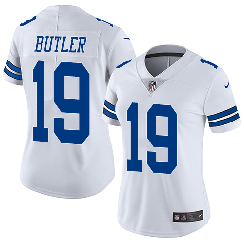 Women's Nike Dallas Cowboys #19 Brice Butler White Vapor Untouchable Elite Player NFL Jersey
