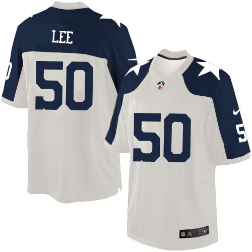 Men's Nike Dallas Cowboys #50 Sean Lee Limited White Throwback Alternate NFL Jersey