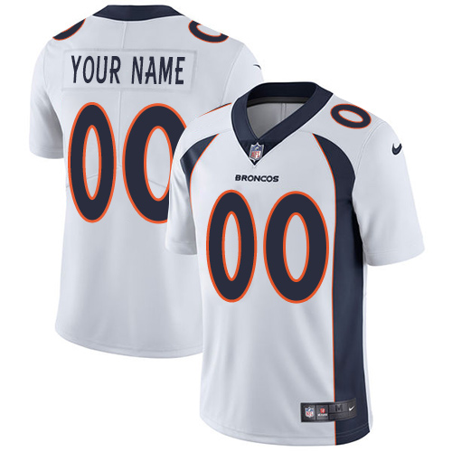 Youth Nike Denver Broncos Customized White Vapor Untouchable Custom Limited NFL Jersey