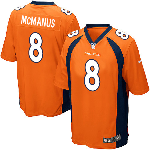 Men's Nike Denver Broncos #8 Brandon McManus Game Orange Team Color NFL Jersey