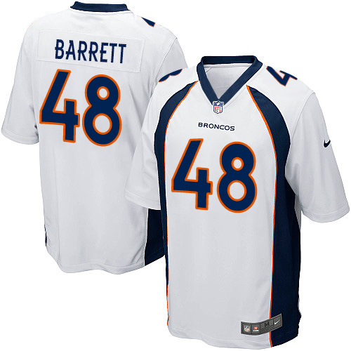 Men's Nike Denver Broncos #48 Shaquil Barrett Game White NFL Jersey