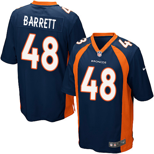 Men's Nike Denver Broncos #48 Shaquil Barrett Game Navy Blue Alternate NFL Jersey