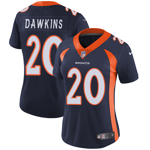 Women's Nike Denver Broncos #20 Brian Dawkins Navy Blue Alternate Vapor Untouchable Limited Player NFL Jersey