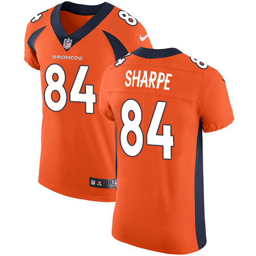 Men's Nike Denver Broncos #84 Shannon Sharpe Orange Team Color Vapor Untouchable Elite Player NFL Jersey