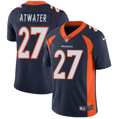 Youth Nike Denver Broncos #27 Steve Atwater Navy Blue Alternate Vapor Untouchable Limited Player NFL Jersey