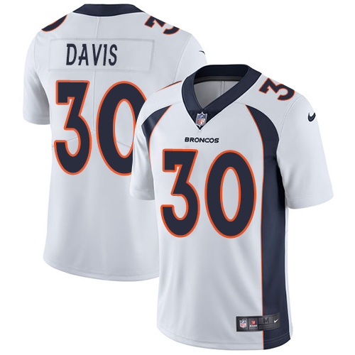Youth Nike Denver Broncos #30 Terrell Davis White Vapor Untouchable Elite Player NFL Jersey