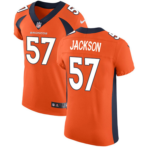 Men's Nike Denver Broncos #57 Tom Jackson Orange Team Color Vapor Untouchable Elite Player NFL Jersey