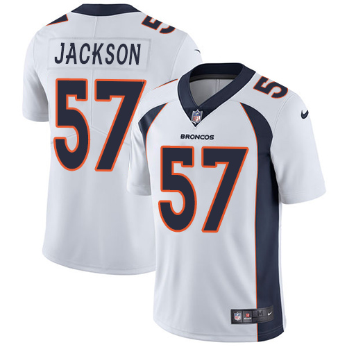 Men's Nike Denver Broncos #57 Tom Jackson White Vapor Untouchable Limited Player NFL Jersey