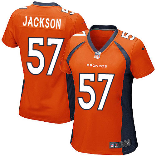 Women's Nike Denver Broncos #57 Tom Jackson Game Orange Team Color NFL Jersey