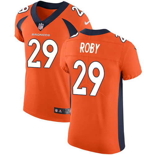 Men's Nike Denver Broncos #29 Bradley Roby Orange Team Color Vapor Untouchable Elite Player NFL Jersey