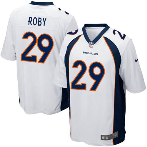 Men's Nike Denver Broncos #29 Bradley Roby Game White NFL Jersey