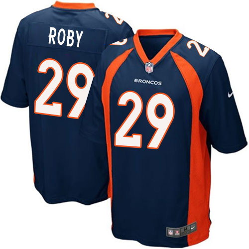 Men's Nike Denver Broncos #29 Bradley Roby Game Navy Blue Alternate NFL Jersey