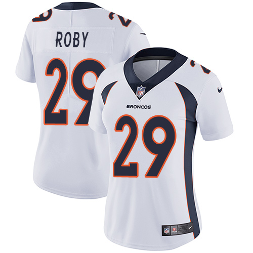 Women's Nike Denver Broncos #29 Bradley Roby White Vapor Untouchable Elite Player NFL Jersey