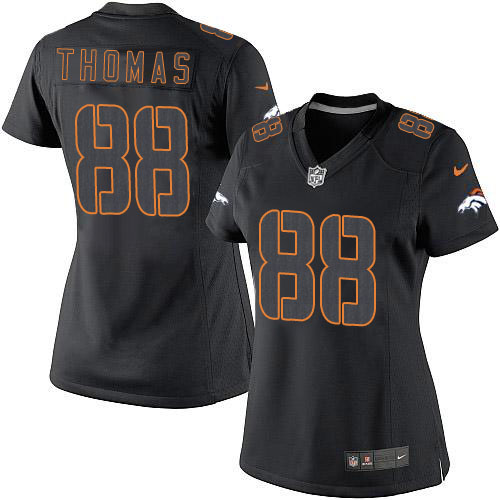 Women's Nike Denver Broncos #88 Demaryius Thomas Limited Black Impact NFL Jersey