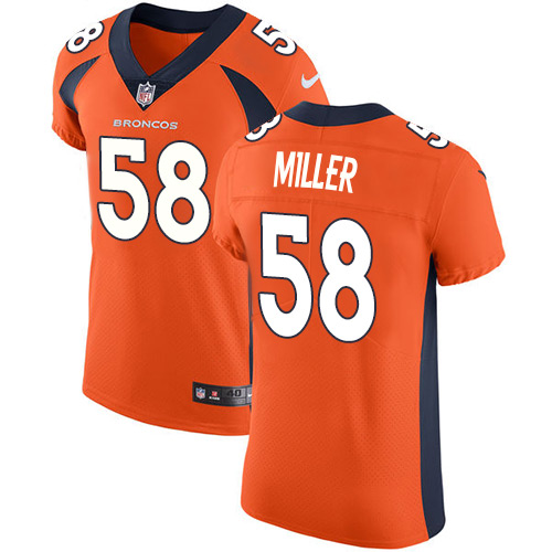 Men's Nike Denver Broncos #58 Von Miller Orange Team Color Vapor Untouchable Elite Player NFL Jersey